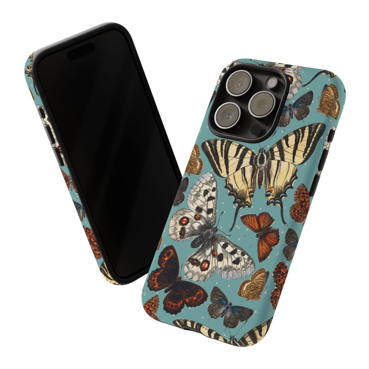 Butterflies Vintage Illustration iPhone Case