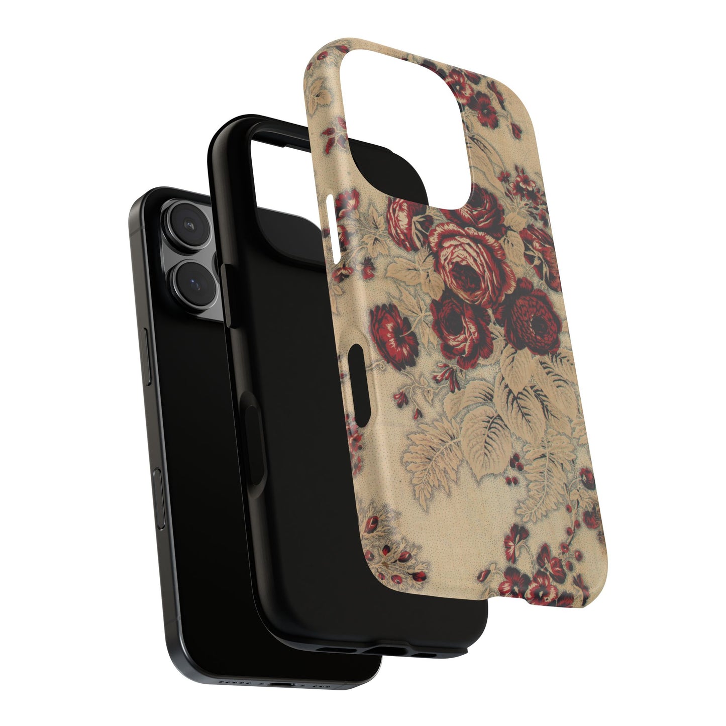 Red Roses Vintage iPhone Case