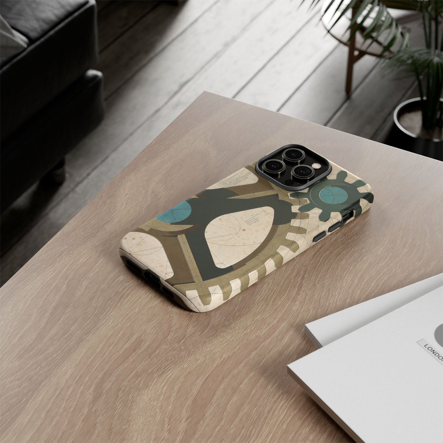 Antique Industrial Cog Wheels iPhone Case
