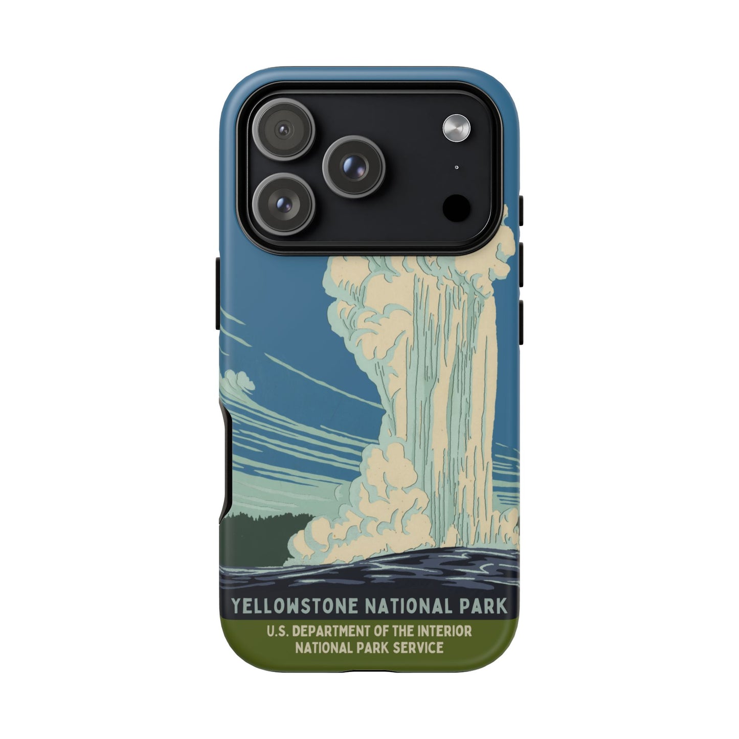 Yellowstone National Park Retro iPhone Case