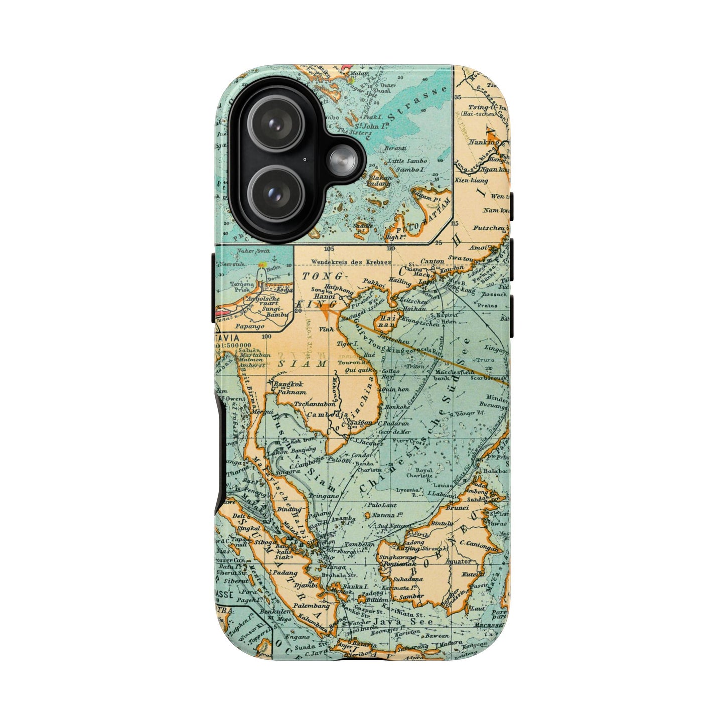 South China Sea Antique Map iPhone Case